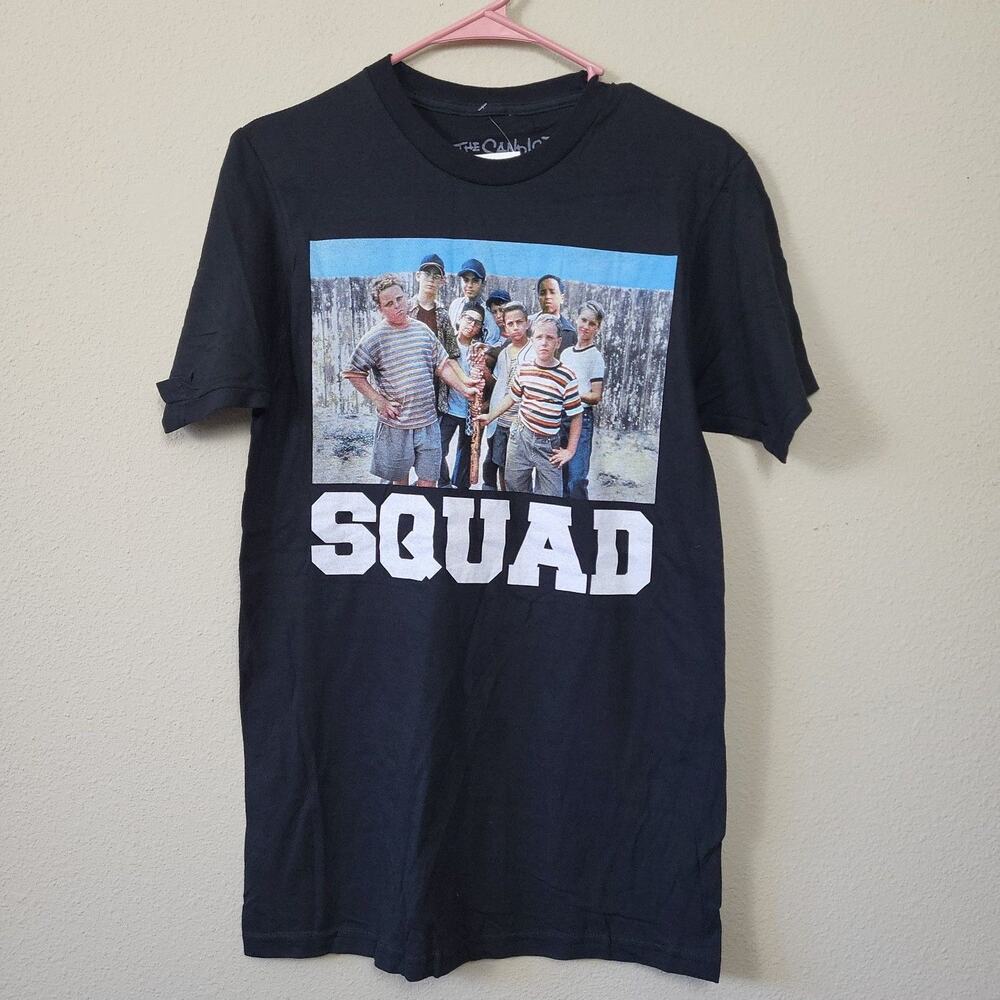 The Sandlot Mens Black Crew Neck Short Sleeve Pullover Graphic‎ T Shirt Size M